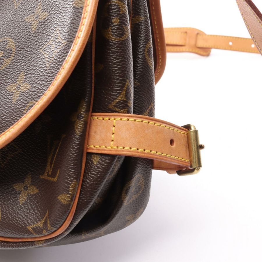 路易威登 Saumur 30 肩挎包 M42256 Monogram 皮革 棕色 LV-8