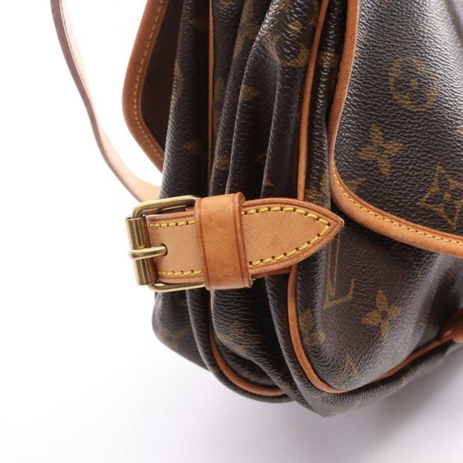 路易威登 Saumur 30 肩挎包 M42256 Monogram 皮革 棕色 LV-9