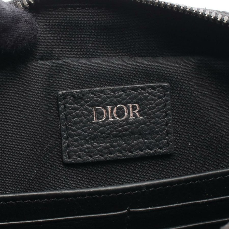 Christian Dior Safari Oblique 單肩包,帆布皮革,黑色/灰色,二手男士款-3