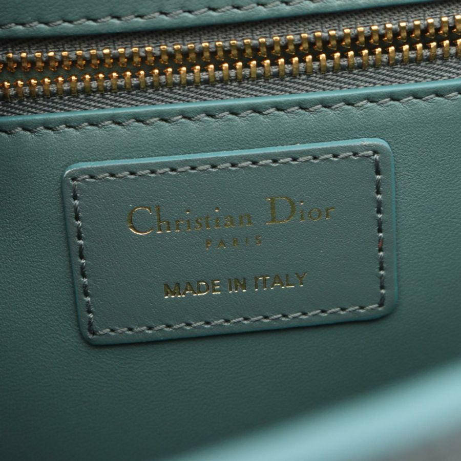 Christian Dior 30 MONTAIGNE 肩斜背包 M9203UMOS 皮革 綠色 二手-3