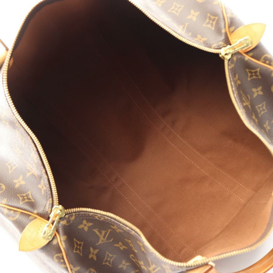 路易威登 Keepall 50 手提包 M41426 Monogram 帆布皮革棕色二手-2