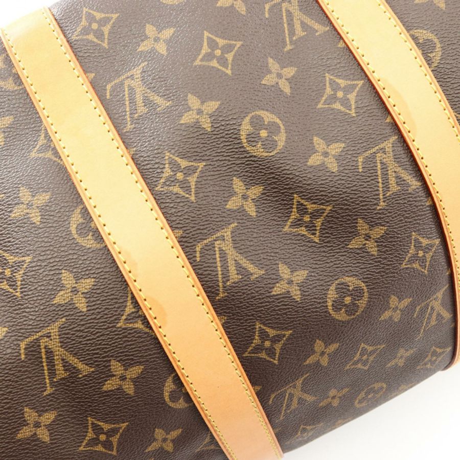 路易威登 Keepall 50 手提包 M41426 Monogram 帆布皮革棕色二手-6