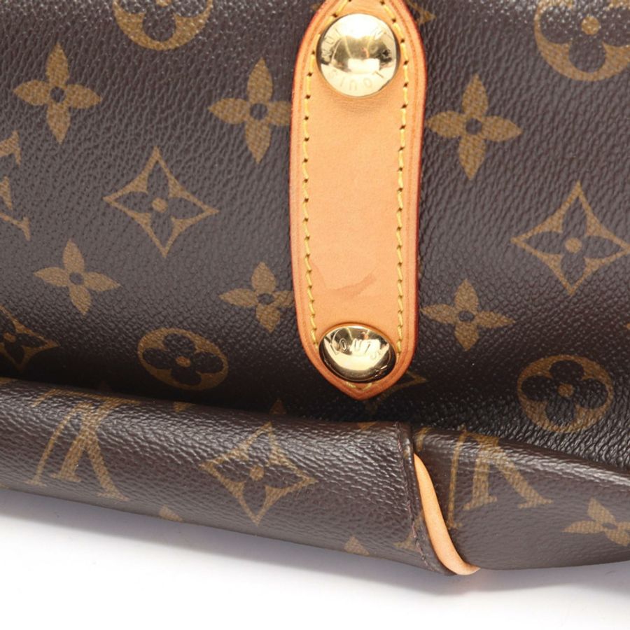 路易威登 Garriella PM 單肩包 M56382 Monogram 皮革 棕色 二手 女士-5