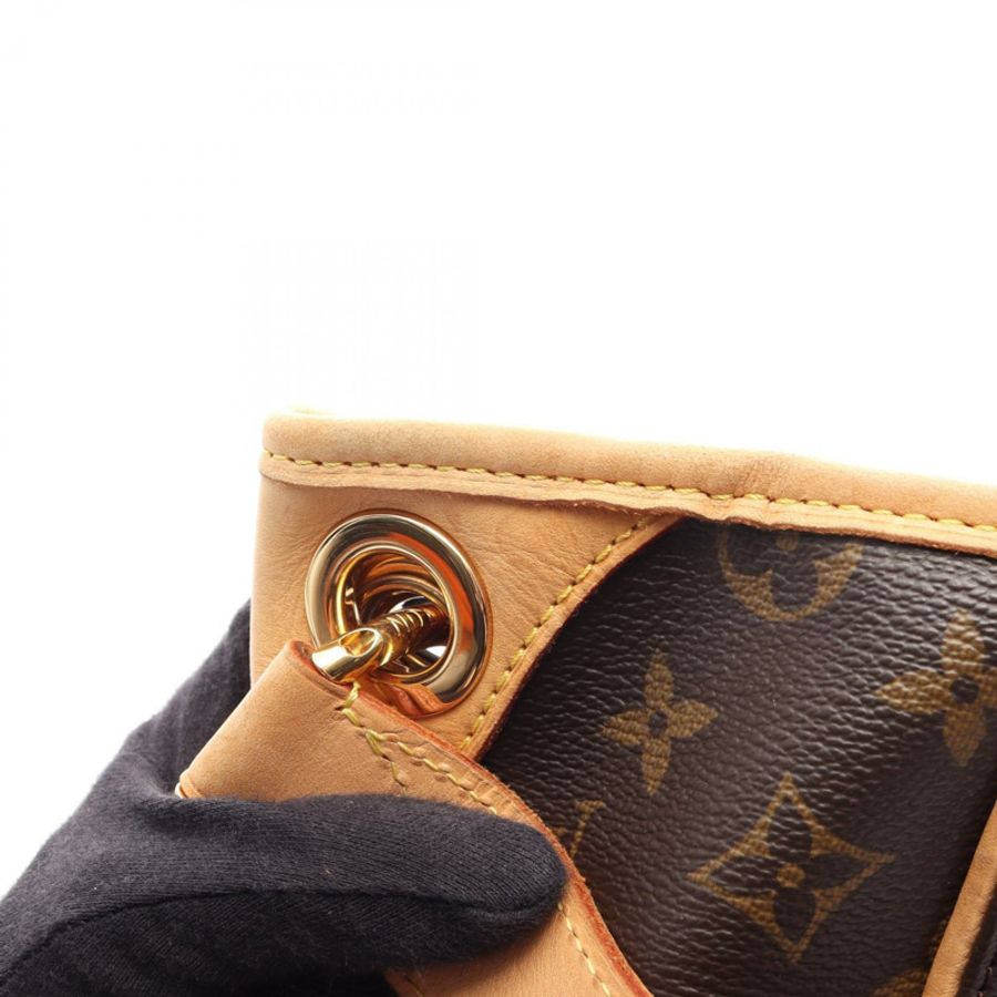 路易威登 Garriella PM 單肩包 M56382 Monogram 皮革 棕色 二手 女士-15