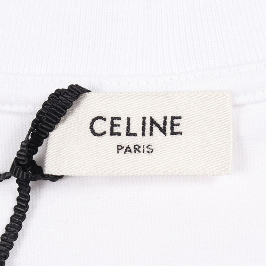 CELINE Triomphe 標誌印花短袖T卹 RX0HV1242GJL3XL #XL 新款 男款-2