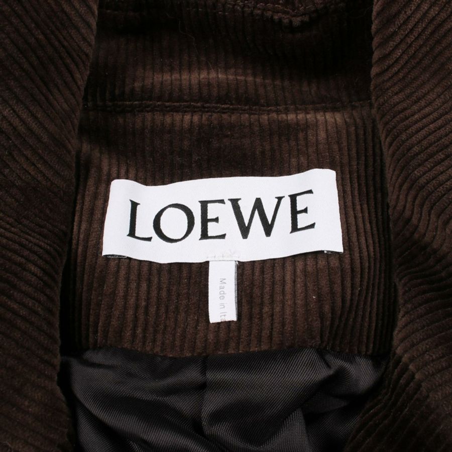 LOEWE 燈芯絨其他夾克 棉質 棕色 二手 女款-2