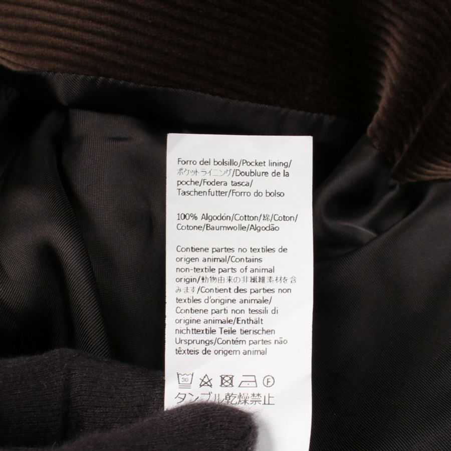 LOEWE 燈芯絨其他夾克 棉質 棕色 二手 女款-4