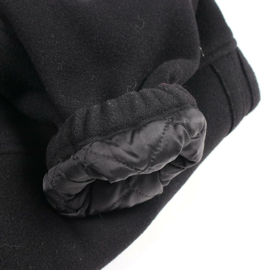 BALENCIAGA 標誌刺繡加厚羊毛夾克,黑色,二手,男女通用-5