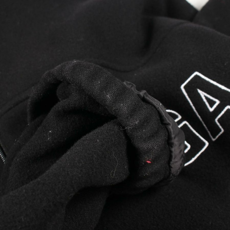 BALENCIAGA 標誌刺繡加厚羊毛夾克,黑色,二手,男女通用-6