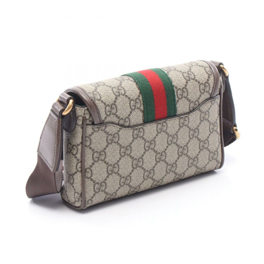 GUCCI Ophidia GG Supreme 單肩包 838599FAEOF9745 PVC塗層帆布皮革 米棕色 全新 女士-1
