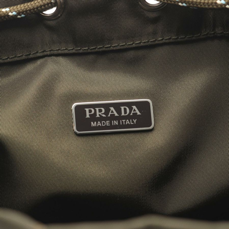 PRADA TESSUTO TECH 抽繩包/手拿包 2NE0672HE1F0334 尼龍卡其色 新款 女士-3