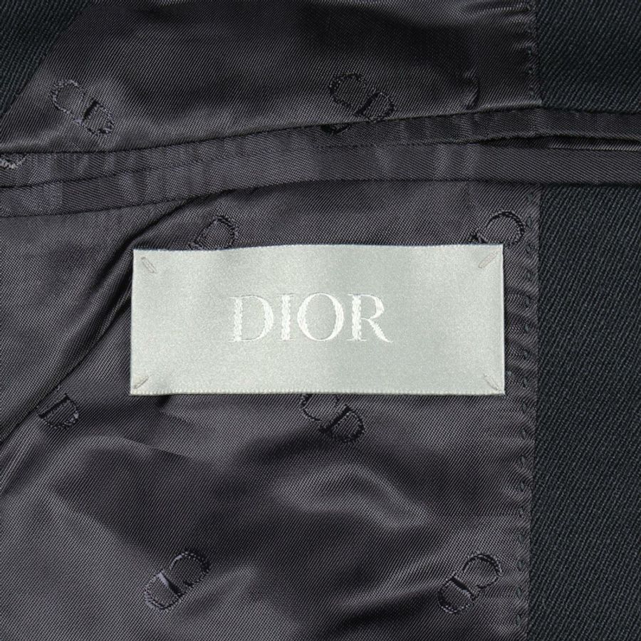 Christian Dior PETER DOIG 星形刺繡背心 #48 羊毛海軍藍二手男款-2