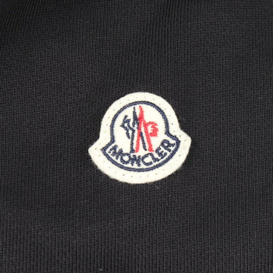 MONCLER 8416800 尼龍棉混紡黑色男士羽絨外套(二手)-5
