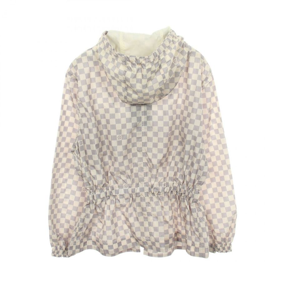 路易威登 Damier 連帽衫(Damier Azur)其他外套 RW262WW 538 FVOW16 尼龍 白色 海軍藍 二手 女款-1