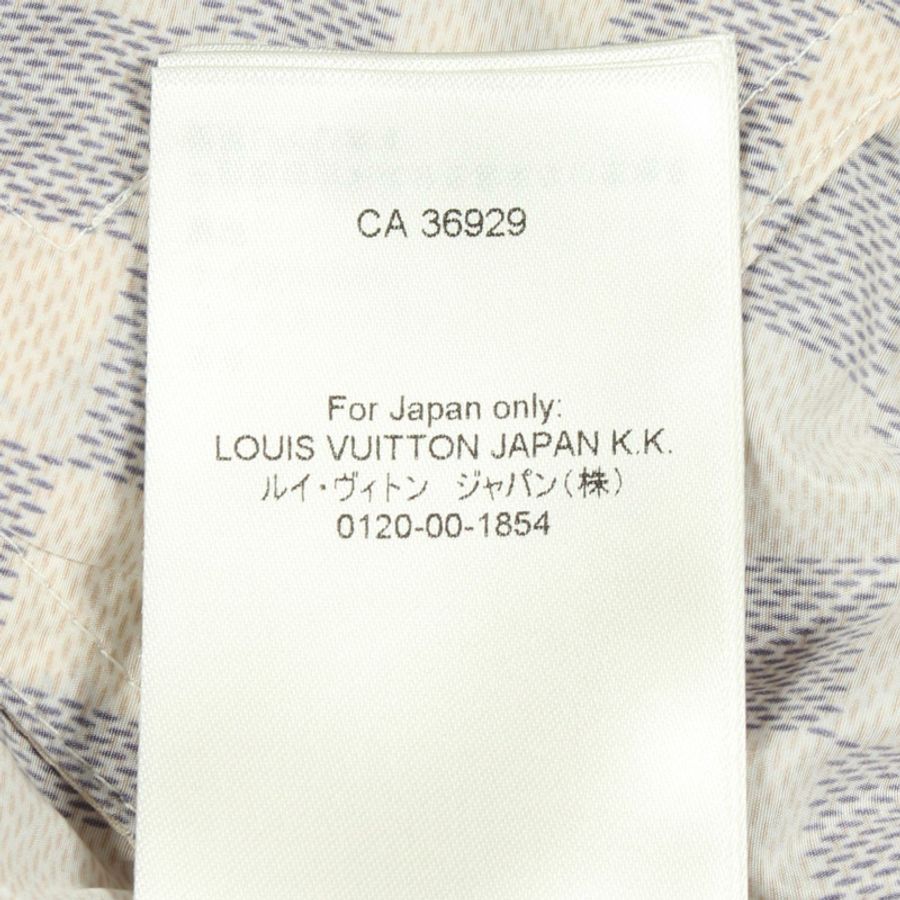 路易威登 Damier 連帽衫(Damier Azur)其他外套 RW262WW 538 FVOW16 尼龍 白色 海軍藍 二手 女款-3