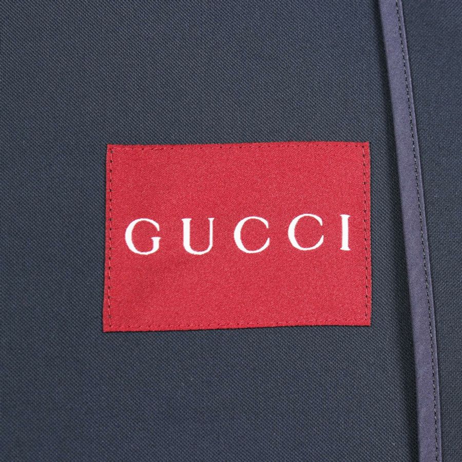 GUCCI 技術款其他外套 792356 羊毛絲綢 海軍藍 二手 男款-2