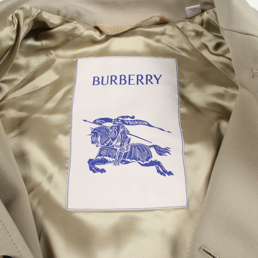 博柏利 (BURBERRY) 不鏽鋼領卡其色人造絲外套,二手男款-2