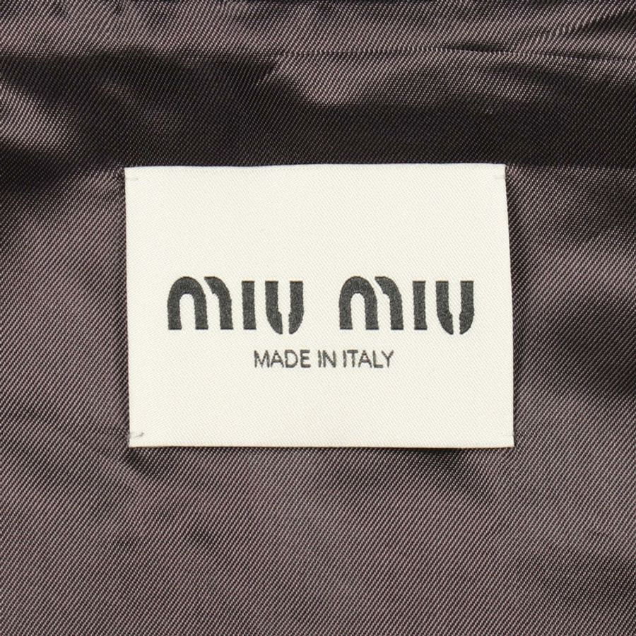 Miu Miu Logo 外套 其他外套 ML1041 羊毛 Moheya 海軍藍 二手 女款-2