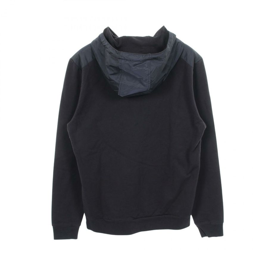 PRADA RE-NYLON Switching 連帽衫,長袖,棉尼龍混紡,海軍藍,二手,男款 M 碼-1