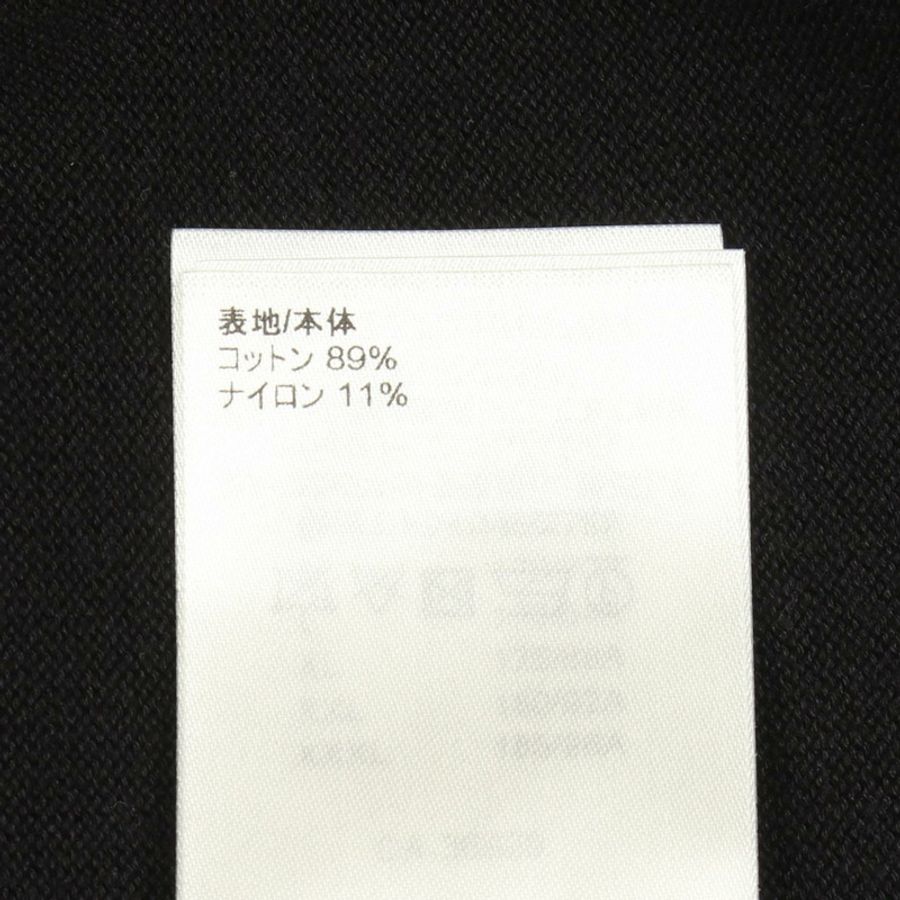 路易威登 (LOUIS VUITTON) 圖案針織T卹,棉尼龍混紡,黑色/綠色,二手,男款,L碼-3
