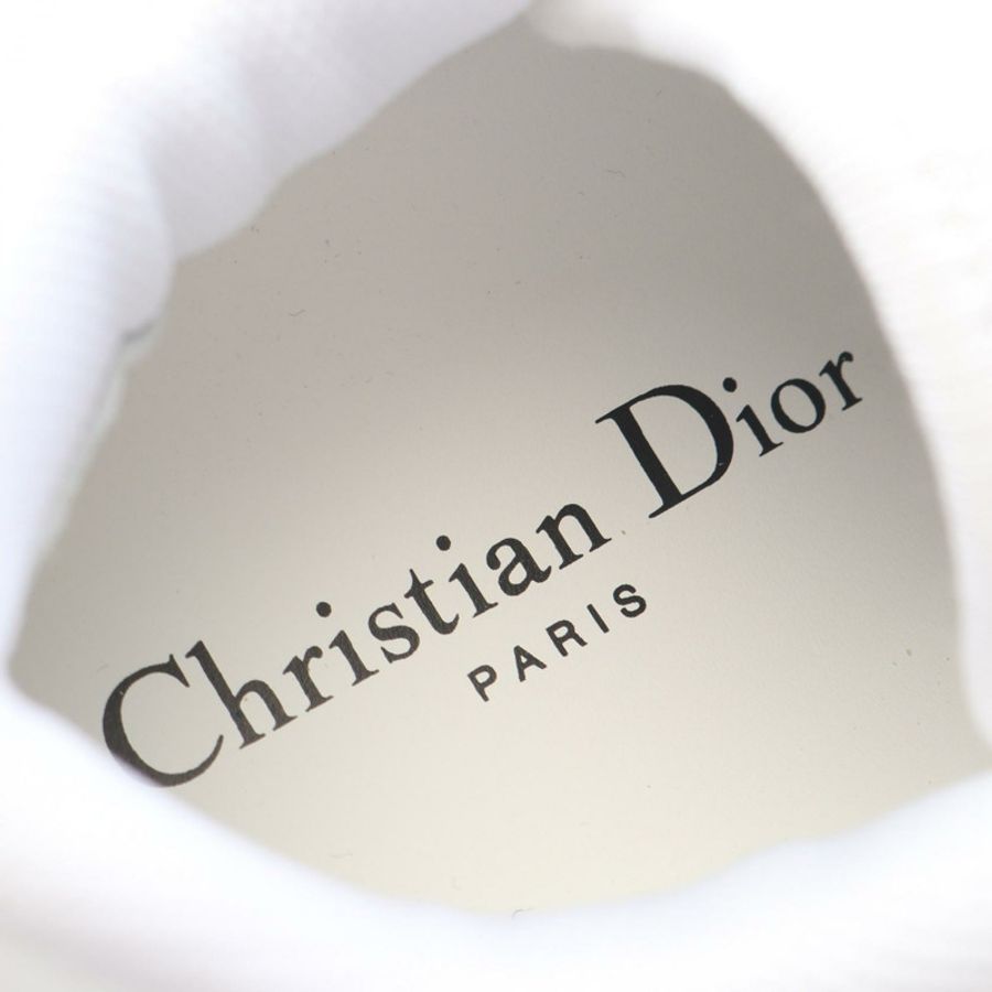 Christian Dior Dior One Oblique 白色真皮運動鞋 #39 二手女款-4