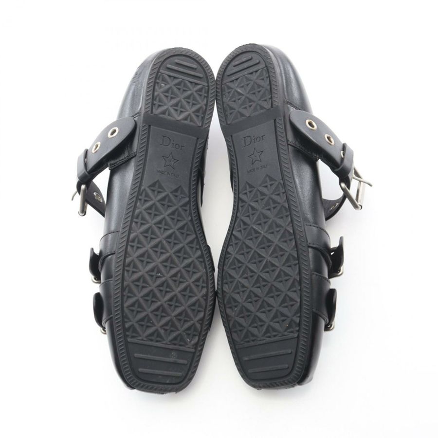 Christian Dior Dior Punk Ballerina Flats 皮革黑色芭蕾平底鞋 #37 二手女款-3