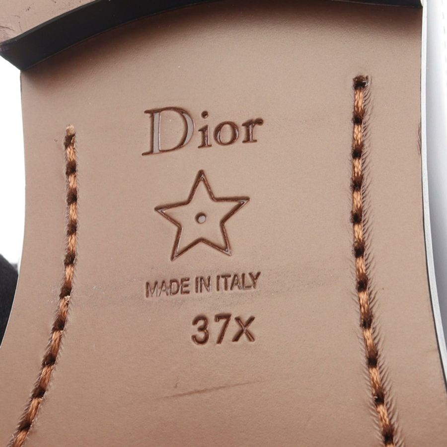 Christian Dior Dior Boy 打孔樂福鞋,黑色真皮,#37,二手女款-5