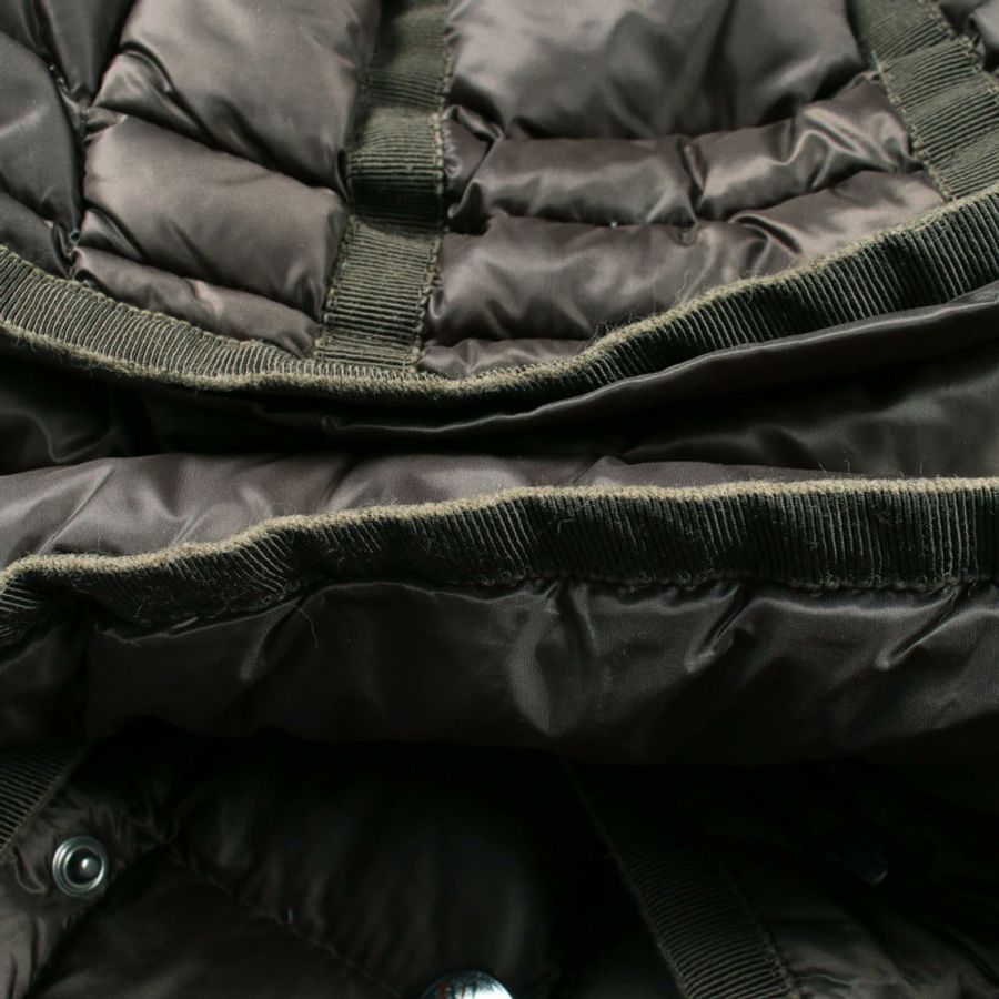 MONCLER HERMINE 羽絨外套 尼龍 綠色 二手 女款-5
