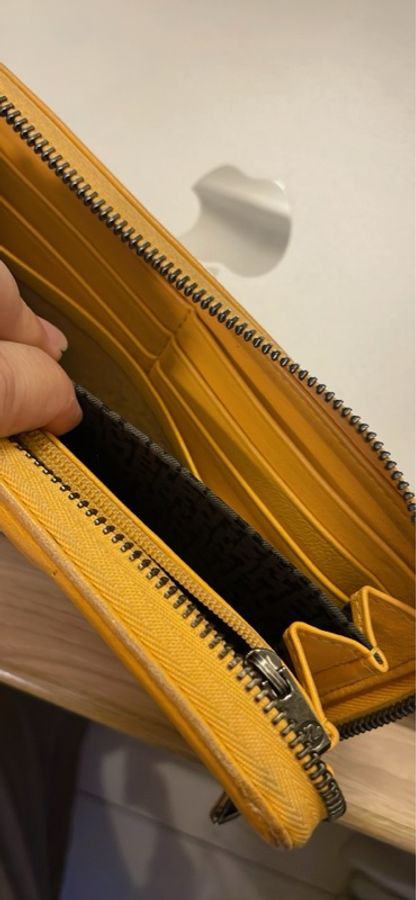 Longchamp小羊皮皮夾-5