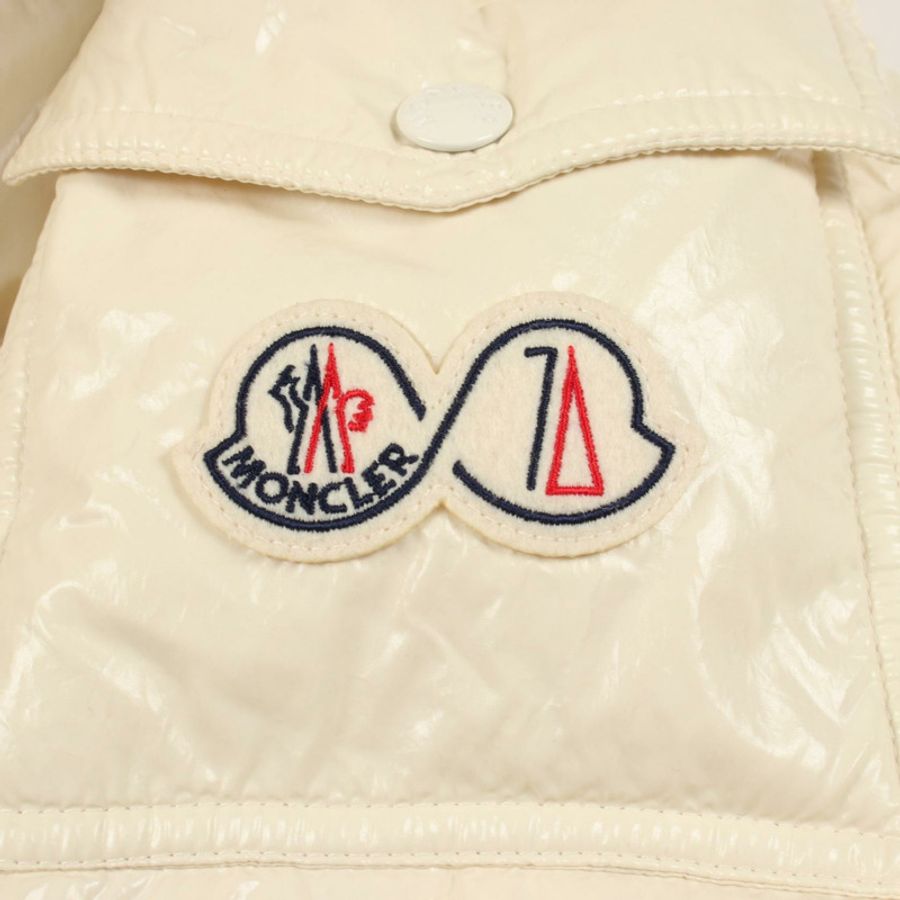 MONCLER MAYA 羽絨外套 尼龍 米色 #3 二手 女款-5