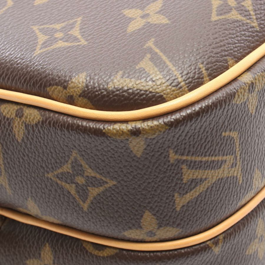 路易威登 Reporter PM 肩斜背包 M45254 Monogram 棕色皮革-5