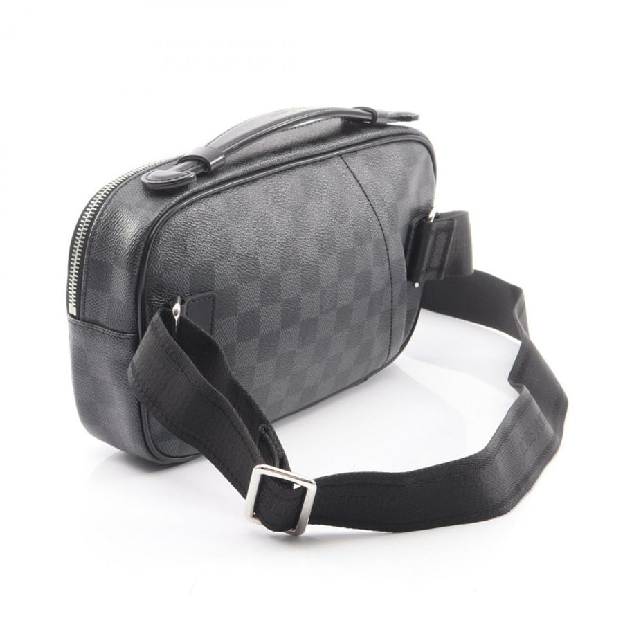 路易威登 Ambler 腰帶手提包 N41289 Damier Graphite 帆布 二手 LV-1