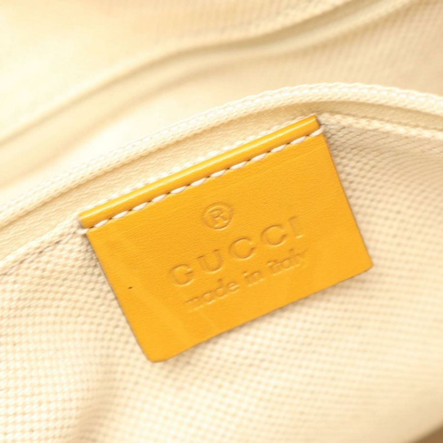 GUCCI Sukey GG帆布單肩手提包 285730 皮革 米棕色 二手 女士-3