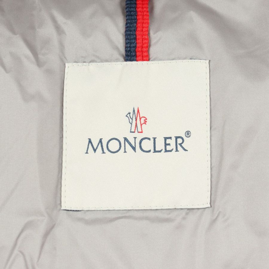 MONCLER FLOYRAC Boa 無領羽絨外套 #00 1A00022 聚酯纖維 灰色 二手 女款-2