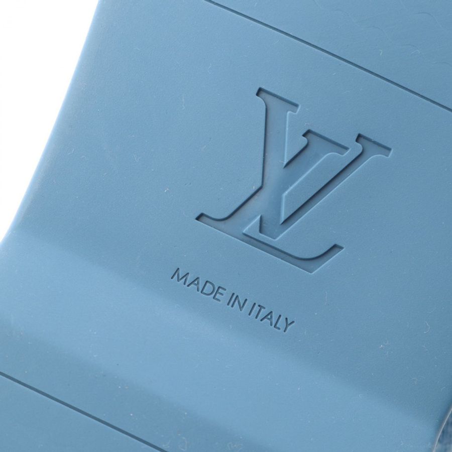 路易威登 Estate Monogram Denim 樂福鞋,藍色,二手男鞋-6
