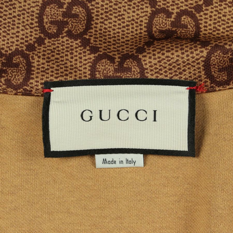 GUCCI GG印花科技針織衫 其他外套 523448 聚酯纖維/棉 米色 二手 男款-2