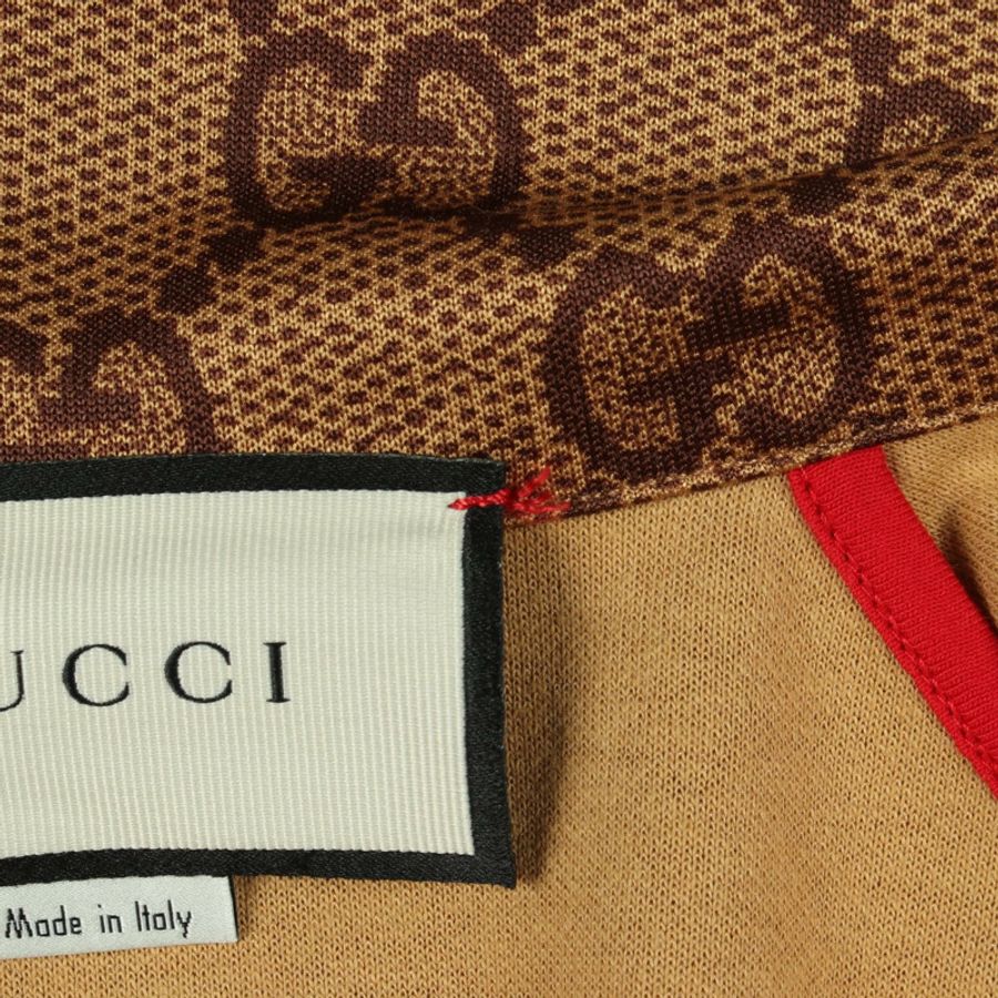 GUCCI GG印花科技針織衫 其他外套 523448 聚酯纖維/棉 米色 二手 男款-5