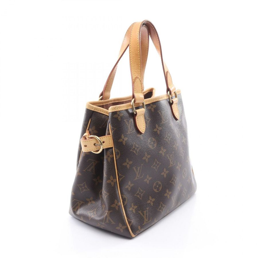 路易威登 Batignolles 手提包 M51156 Monogram 帆布皮革棕色二手-1