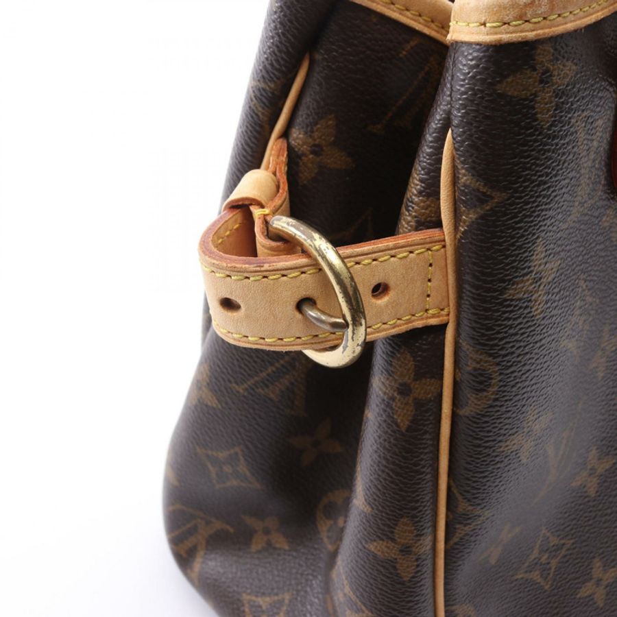 路易威登 Batignolles 手提包 M51156 Monogram 帆布皮革棕色二手-6