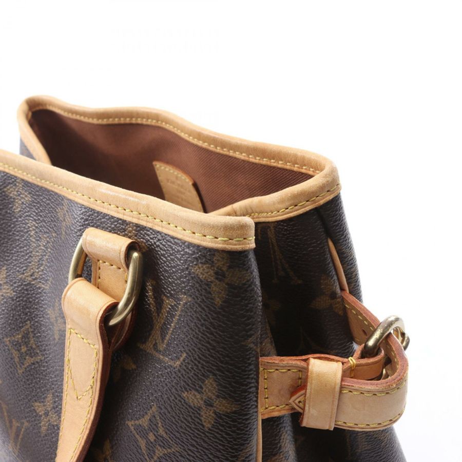 路易威登 Batignolles 手提包 M51156 Monogram 帆布皮革棕色二手-9