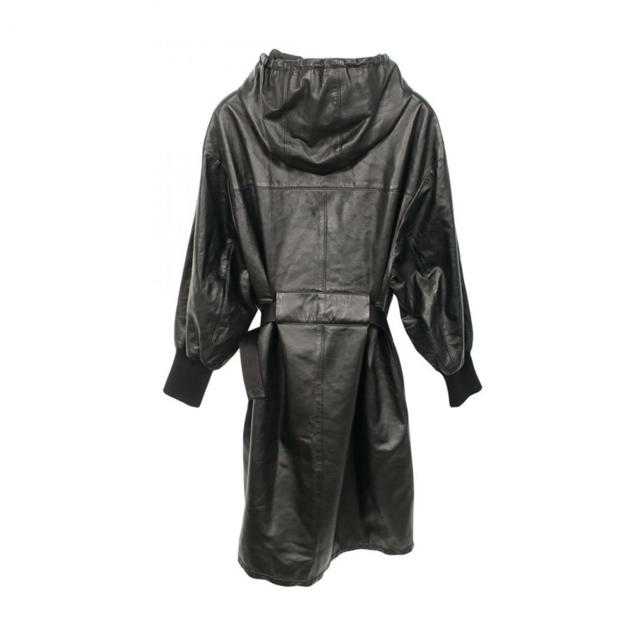 PRADA 納帕皮連帽外套 其他款式 56A014 黑色二手女款-1