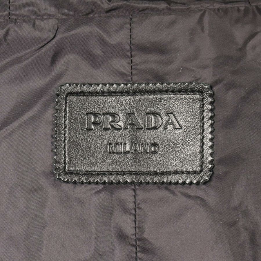 PRADA 納帕皮連帽外套 其他款式 56A014 黑色二手女款-2