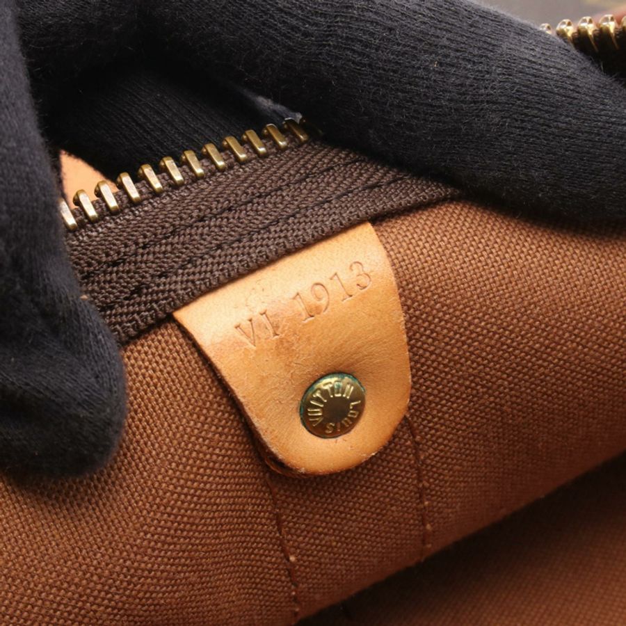 路易威登 Keepall 60 旅行手提包 M41422 Monogram 皮革 棕色 二手-4