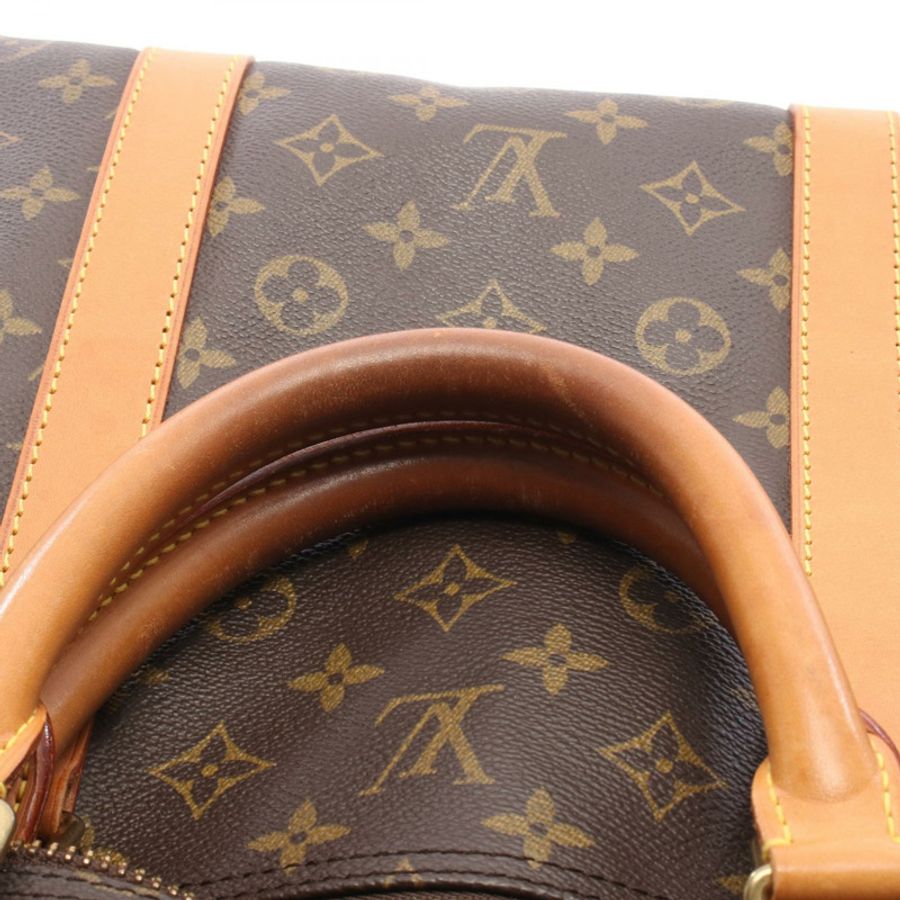 路易威登 Keepall 60 旅行手提包 M41422 Monogram 皮革 棕色 二手-6