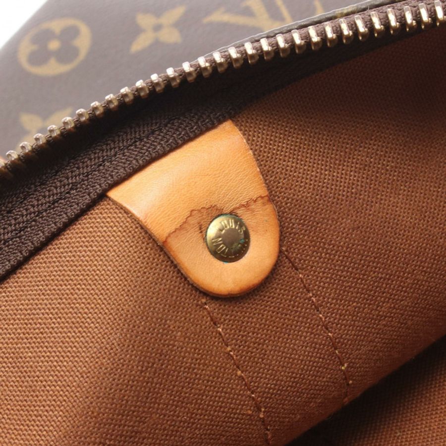 路易威登 Keepall 60 旅行手提包 M41422 Monogram 皮革 棕色 二手-9