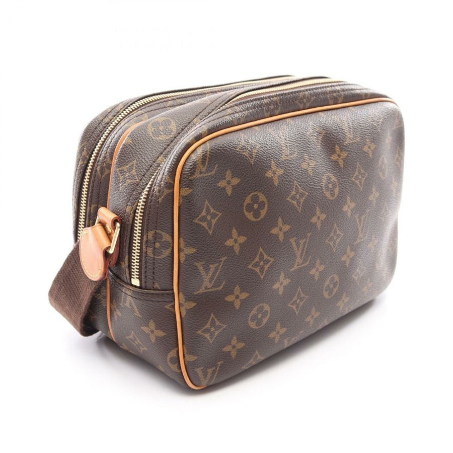 路易威登 Reporter PM 肩斜背包 M45254 Monogram 棕色皮革-1