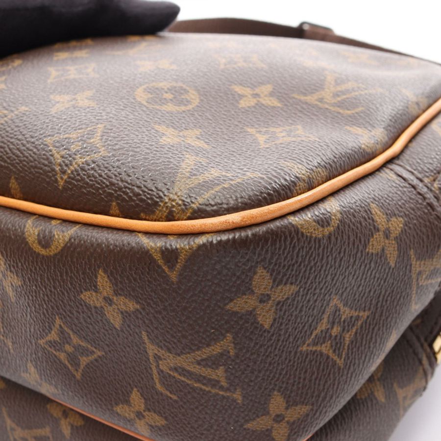 路易威登 Reporter PM 肩斜背包 M45254 Monogram 棕色皮革-10