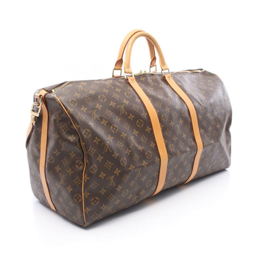 路易威登 Keepall Bandouriere 60 手提/肩背包 M41412 花卉圖案 Monogram-1