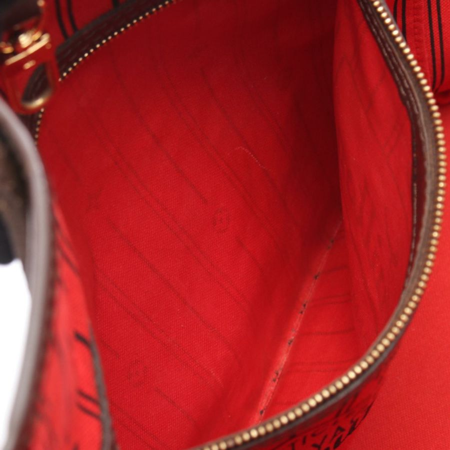 路易威登 Neverfull MM 手提單肩包 N51105 Damier 皮革 Ebene 二手 LV-6
