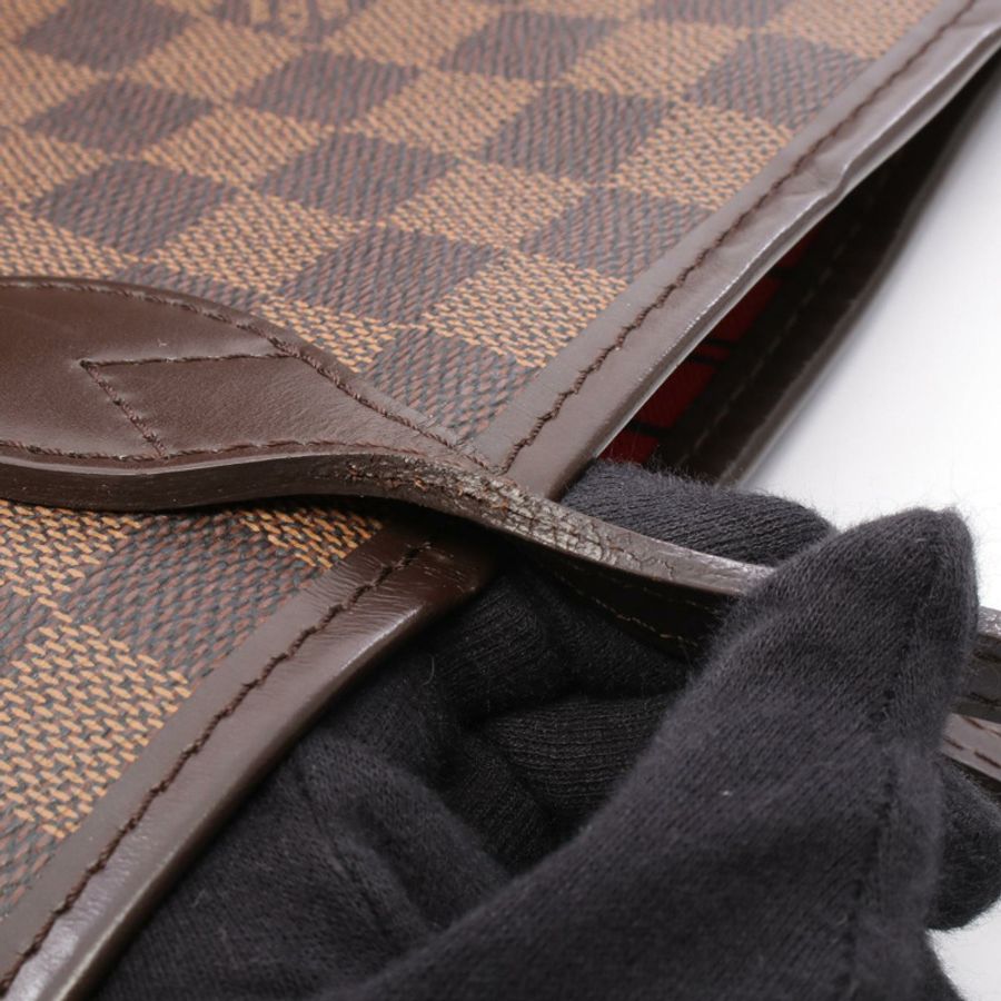路易威登 Neverfull MM 手提單肩包 N51105 Damier 皮革 Ebene 二手 LV-9